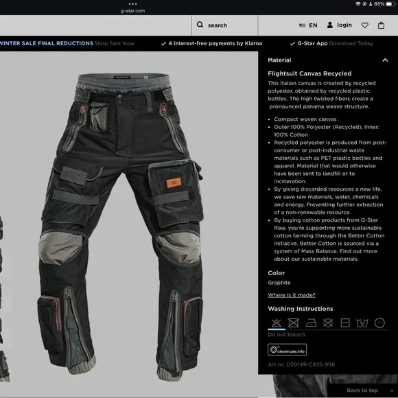 Rare G-Star - Exclusives - E LUGGAGE CARGO PANTS 2 in 1 - Mens - Waist 31 - Picture 6 of 16